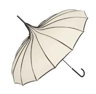 Pointy White Gothic Umbrella