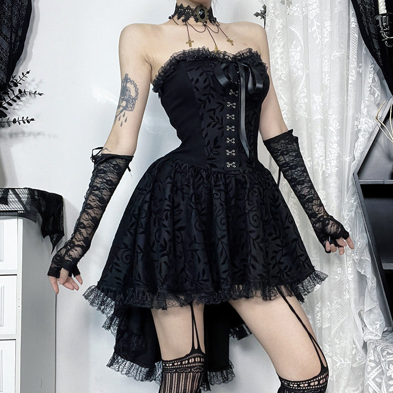 Puffy Black Prom Goth Dresses