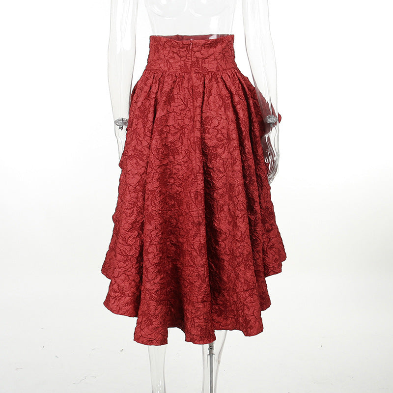 Puffy Goth Lolita Skirt High Low