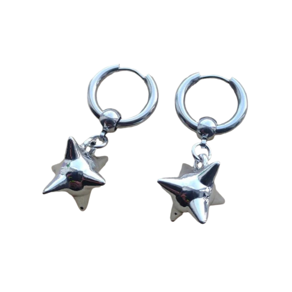 Punk Flair Morning Star Weapon Earrings