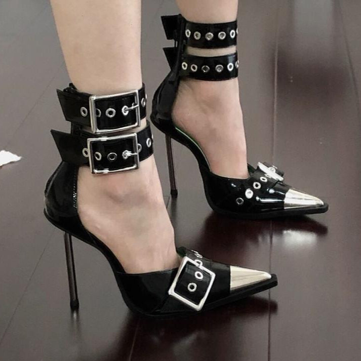 Punk Heels Stiletto Pointed Toe