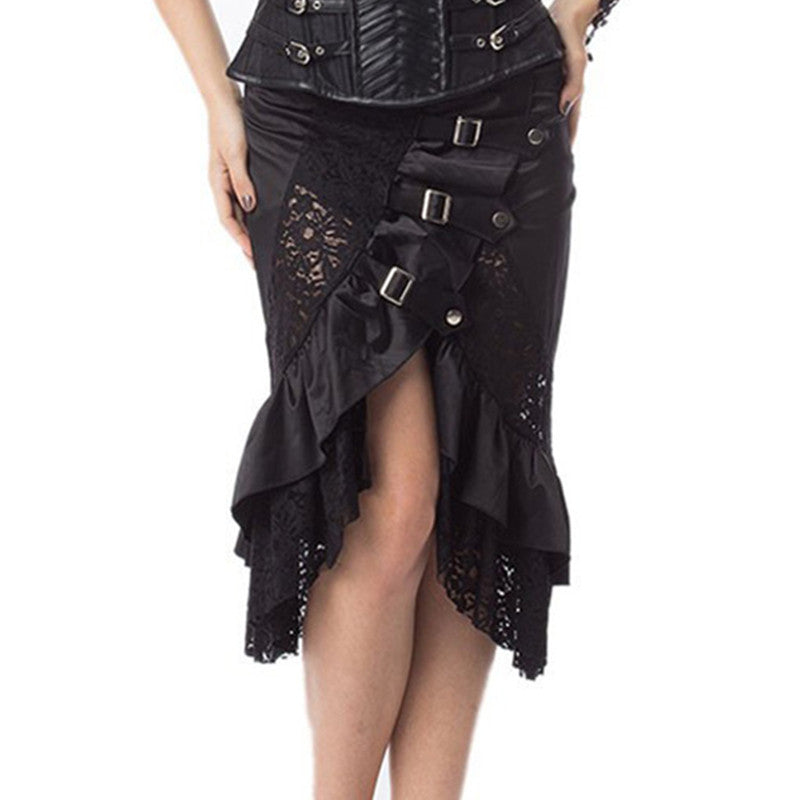 Punk Midi Skirt Plus Sizes