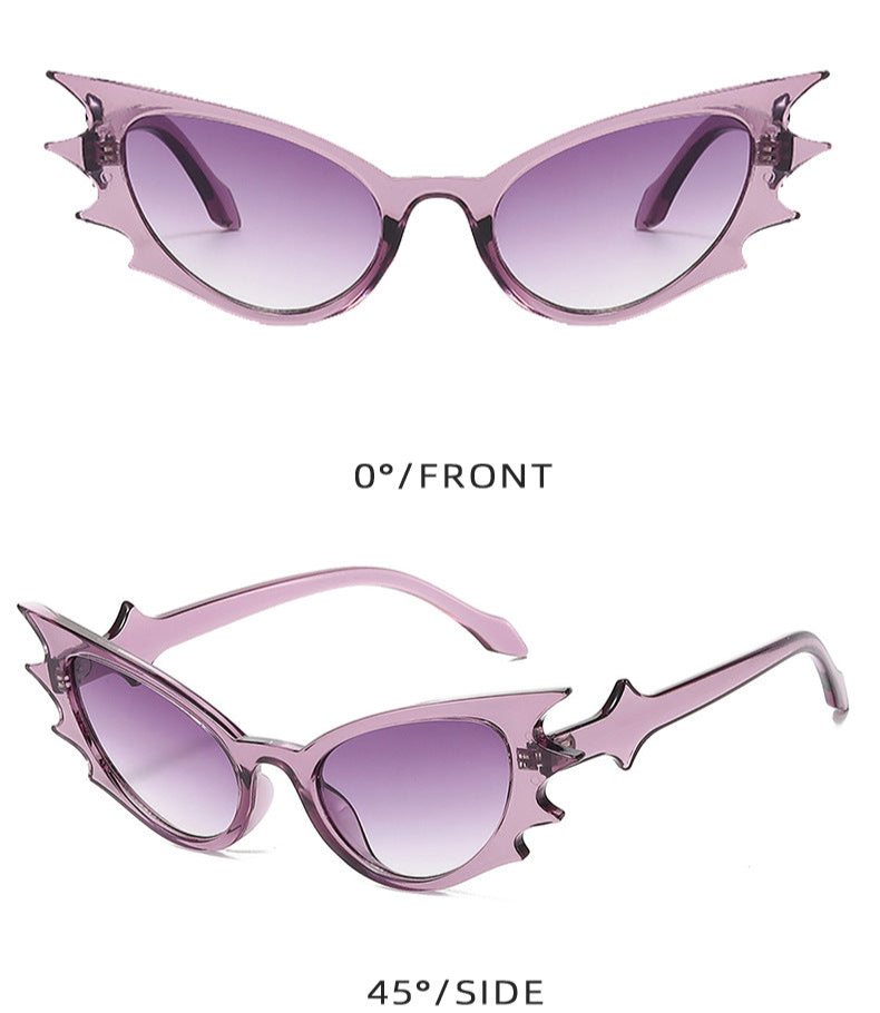 Purple Bat Sunglasses Womens