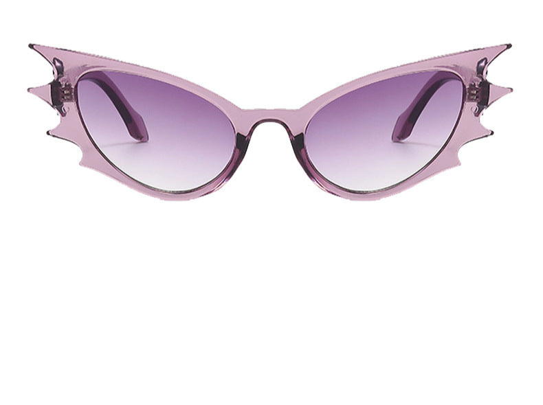 Purple Goth Bat Sunglasses Women