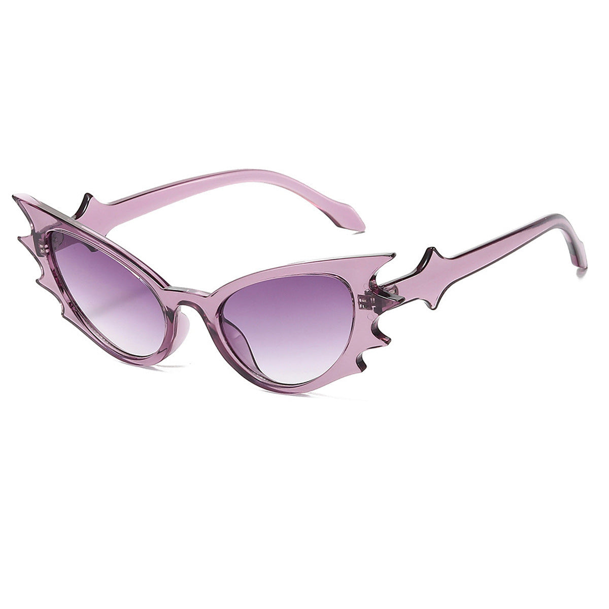 Purple Goth Bat Sunglasses Womens