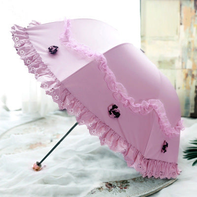 Purple Goth Lace Parasol