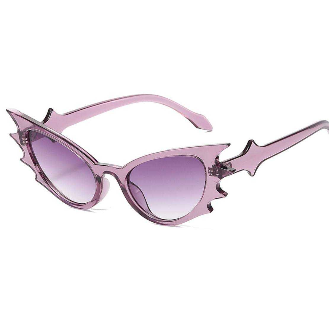 Purple Gothic Bat Sunglasses Womens