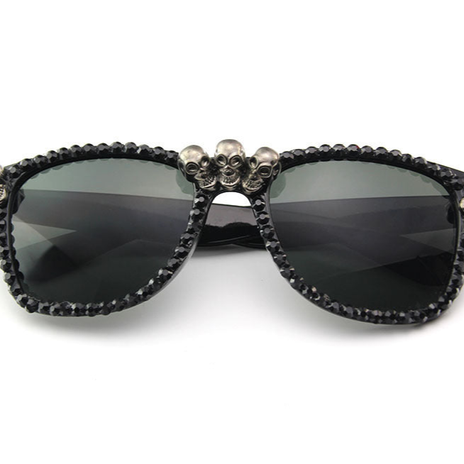 eyewear Rectangular Skull Sunglasses