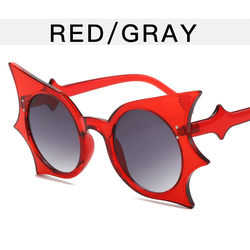 Red Cat Eye Sunglasses Gothic Style