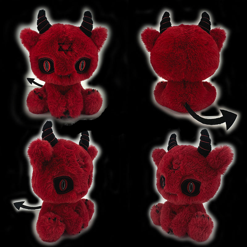 Red Devil Plushie Stuffed Animal Demon