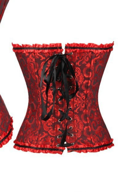 goth Red Corset