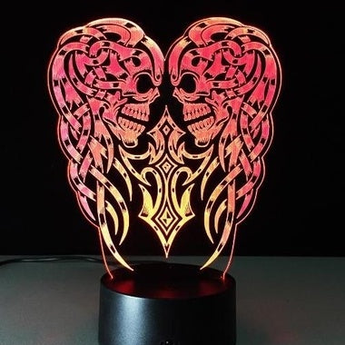 Red Skeletons Hologram Light