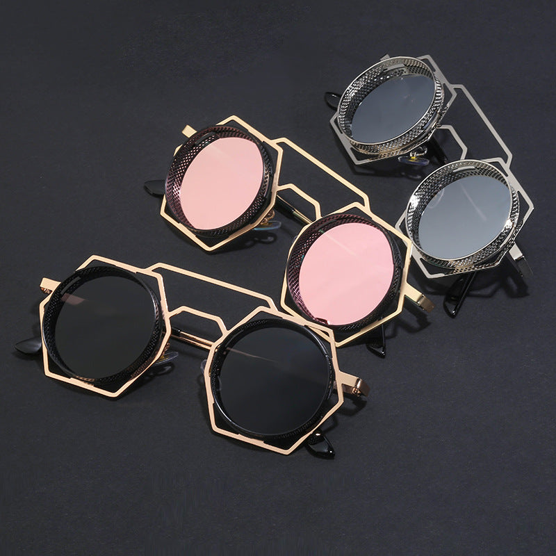Round Steampunk Sunglasses Unisex