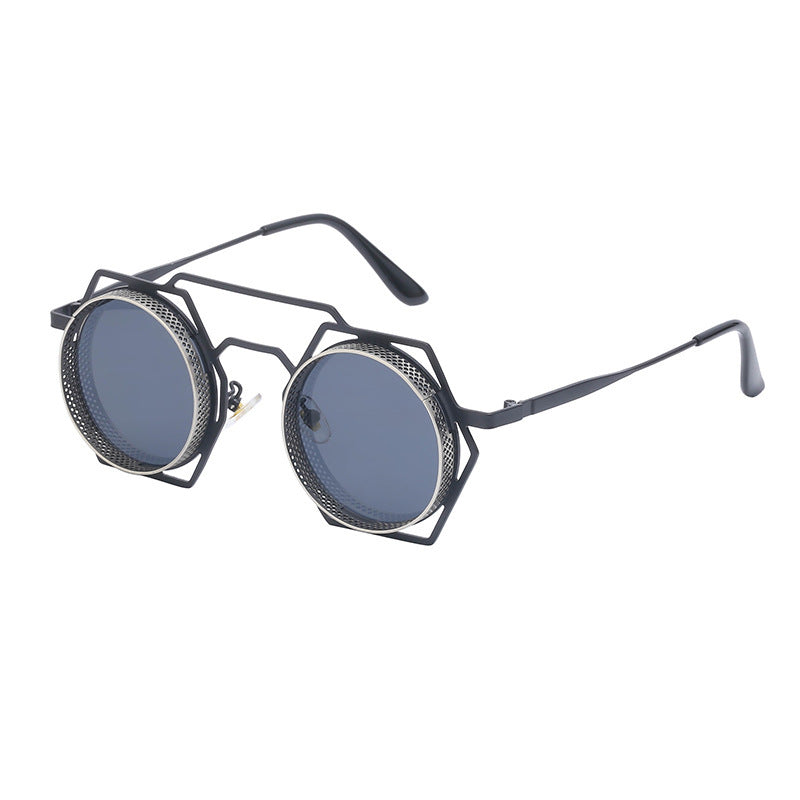 goggle Round Steampunk Sunglasses Unisex