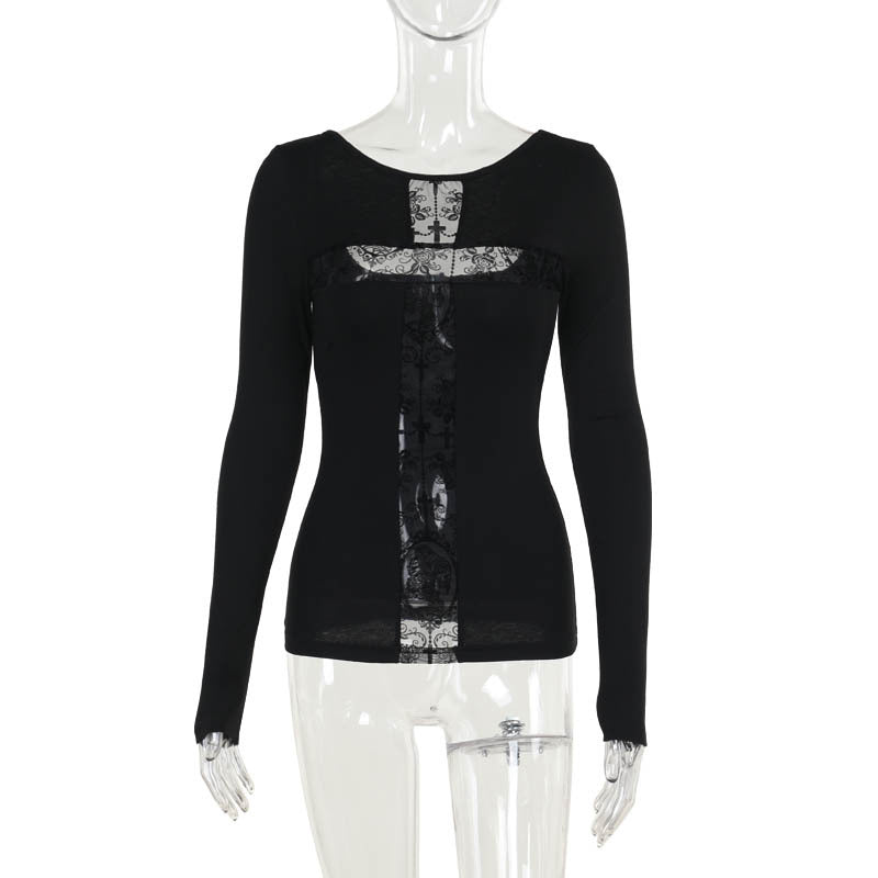 Sheer Cross Top