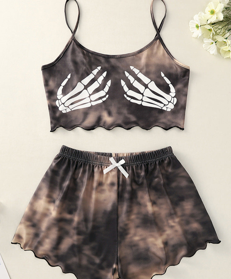 Skeleton Two Piece Pajama Set