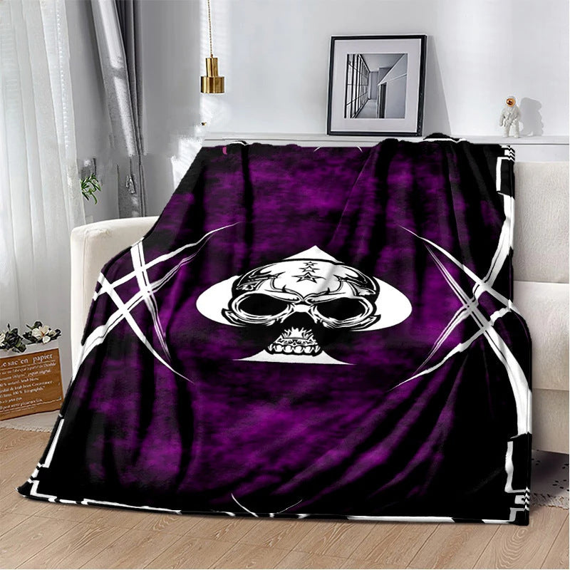 Skull Ace Gothic Blanket