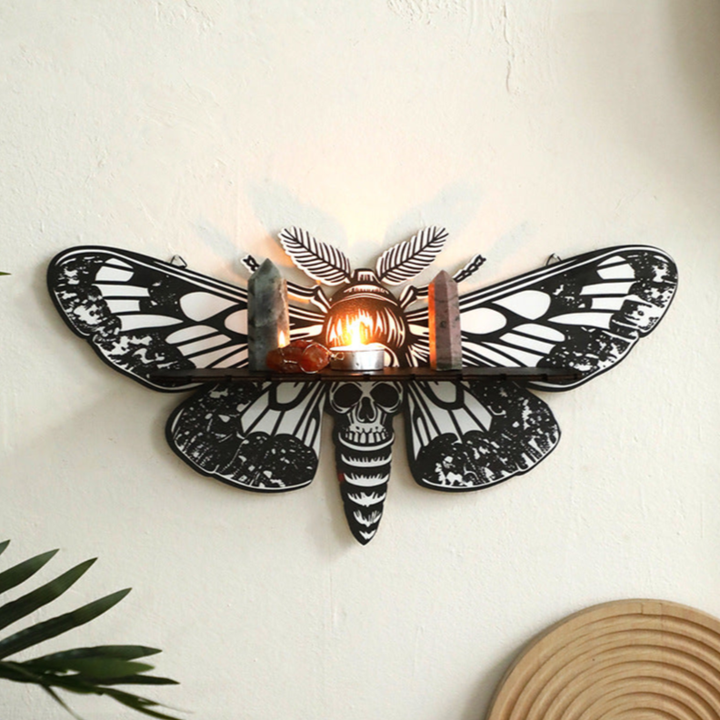Skull Moth Wall Rack