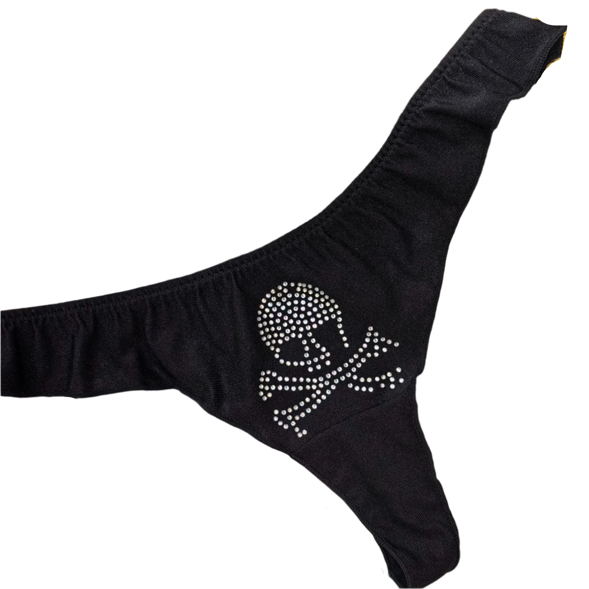 Rhinestone Skull Panties Gothic Style