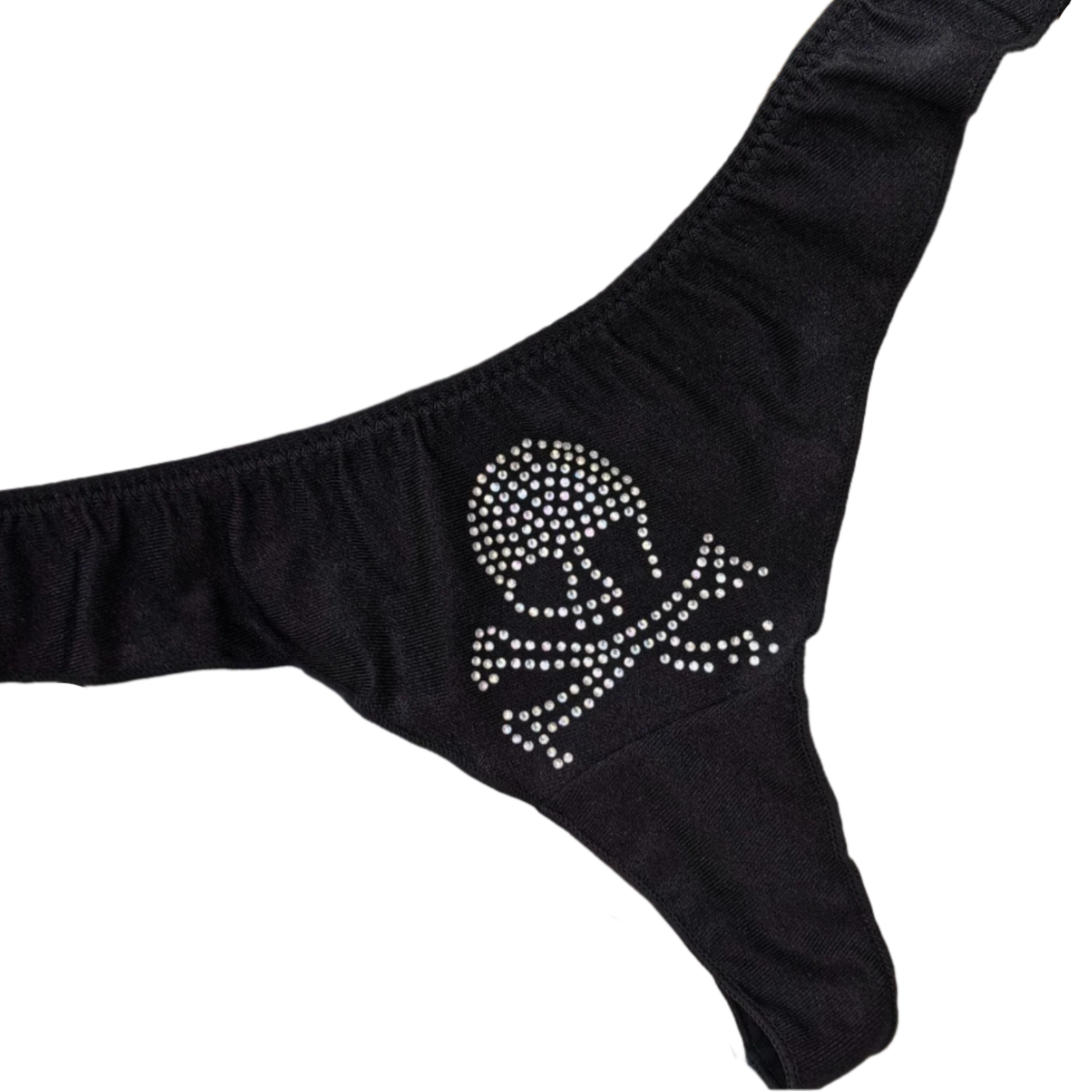 Rhinestone Skull Panties Gothic Style