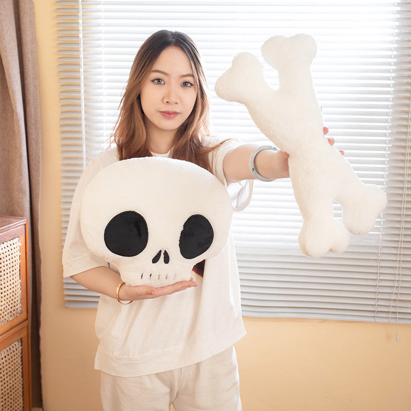 Skull Pillow Plush Toy and crossBones