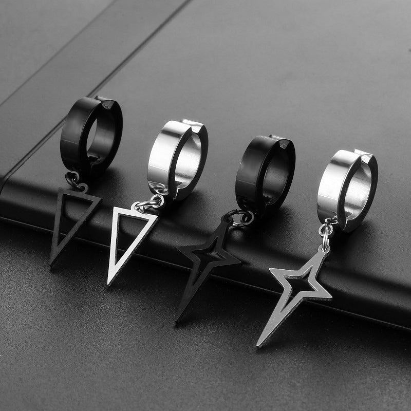 Small Goth Stainless Steel Earrings