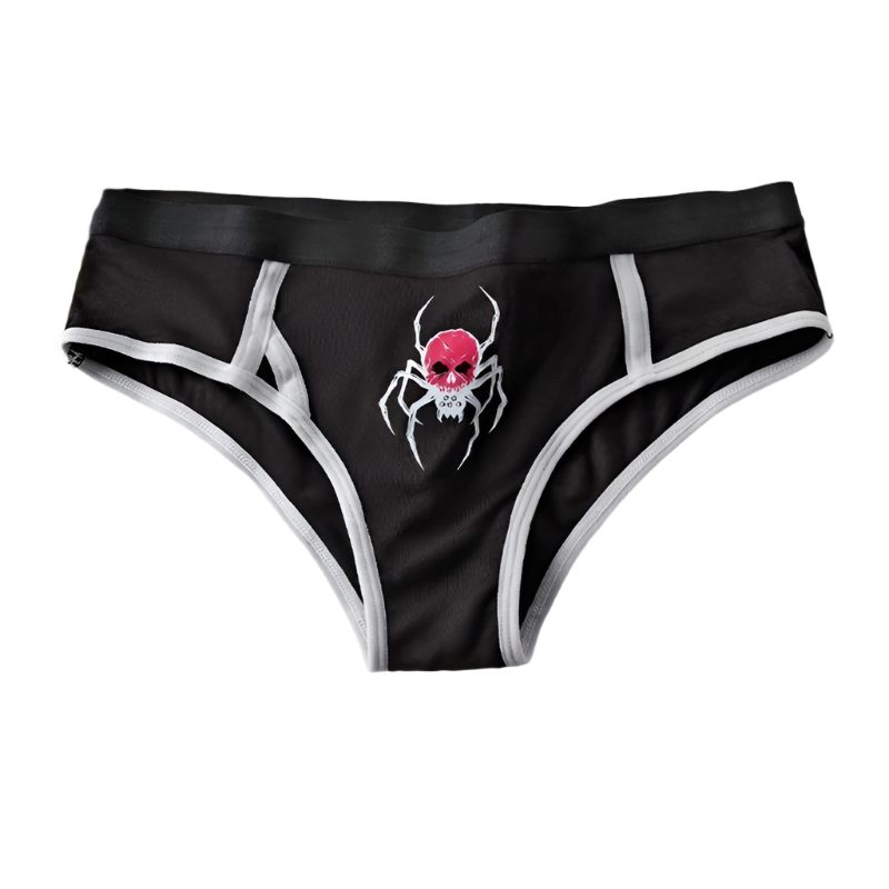 Spider Monster Panties Goth Womens