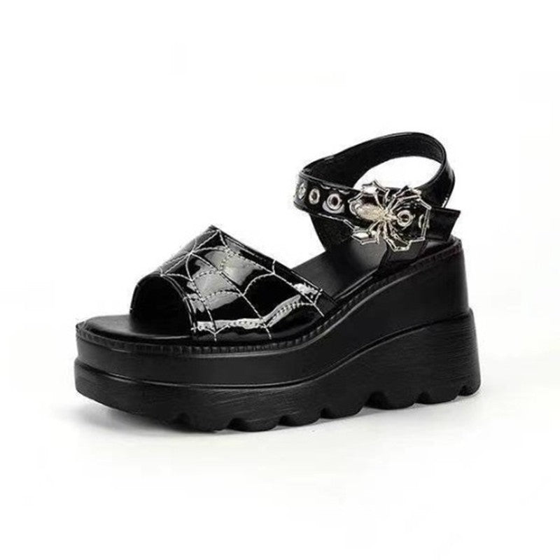Spider Sandals Spider Web Summer Platform Shoes