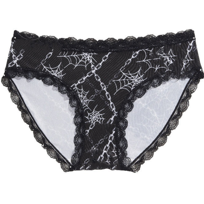 Spider Web Goth Panty Womens underwear