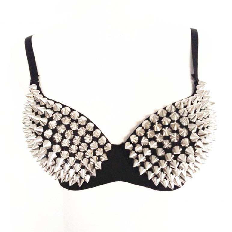 Spike Bra Top Punk Gothic