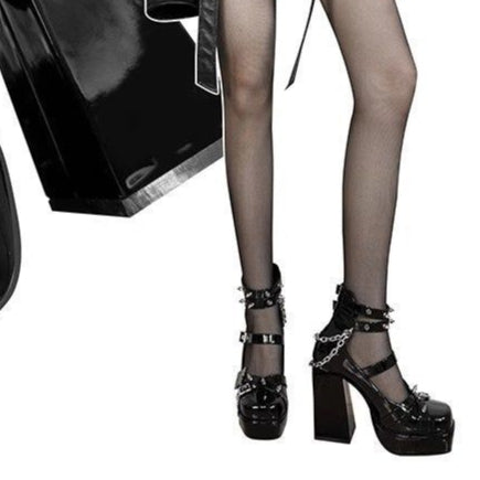 Spiky Butterfly High Heels Punk Goth Platforms