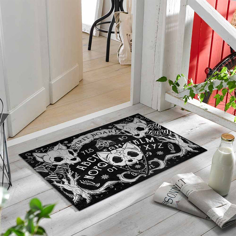Spirit Board Cat skeleton rug