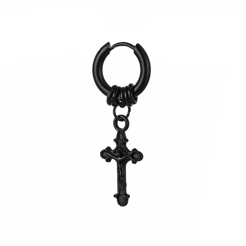 Stainless Steel Cross Earring