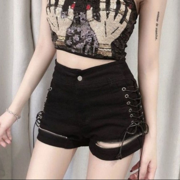 Strapped Punk Shorts