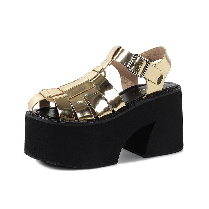 Summer Chunky Platform High Heel Sandals Gothic