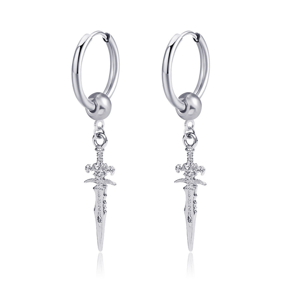 Sword Earrings Womens