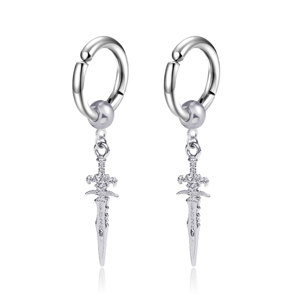 Sword Earrings Womens