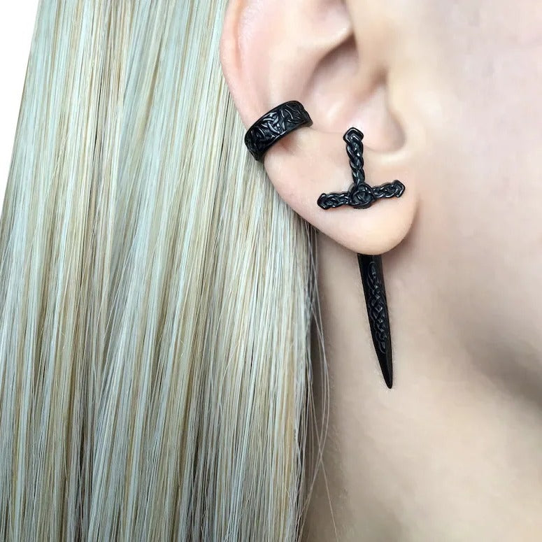 Sword Stud Earrings