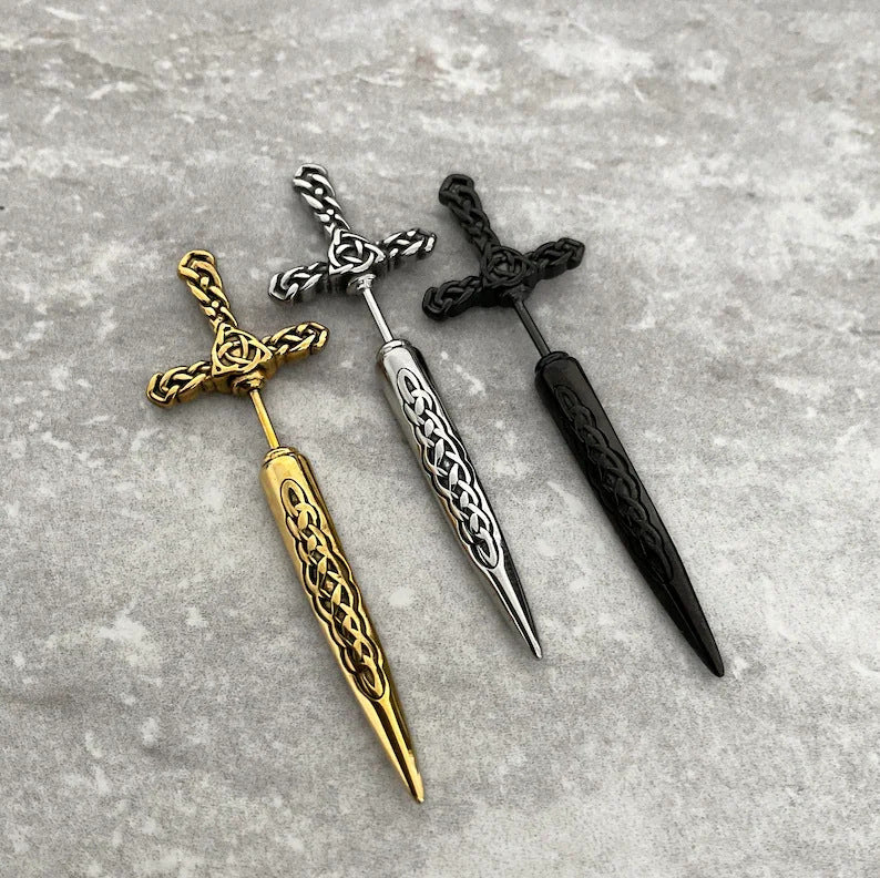 Sword Stud Earrings