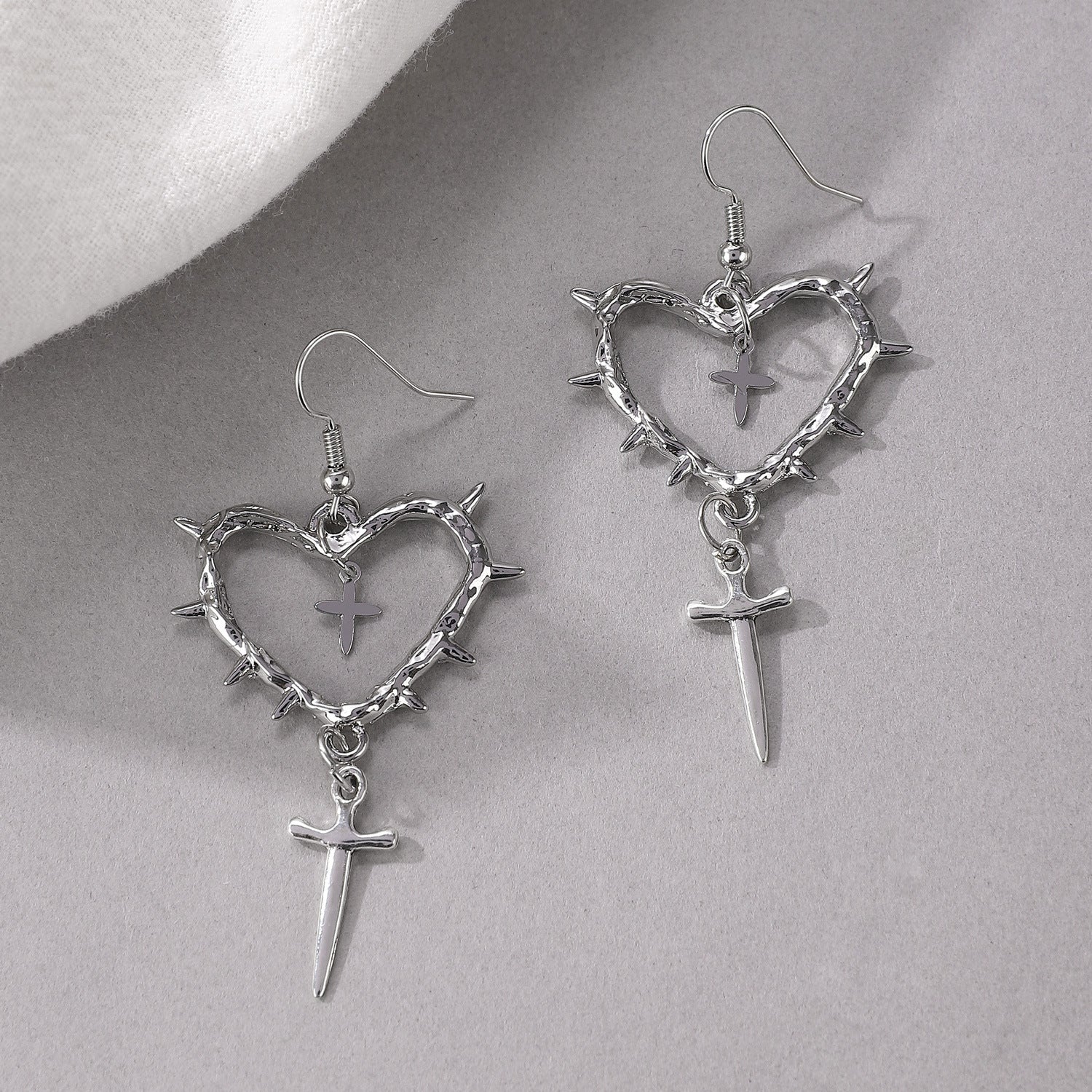 Thorn Heart Earrings For Women