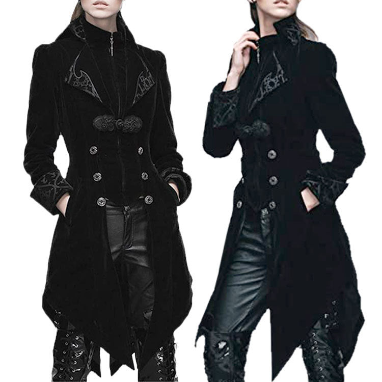 Vampire Goth Victorian Coat Tuxedo Womens