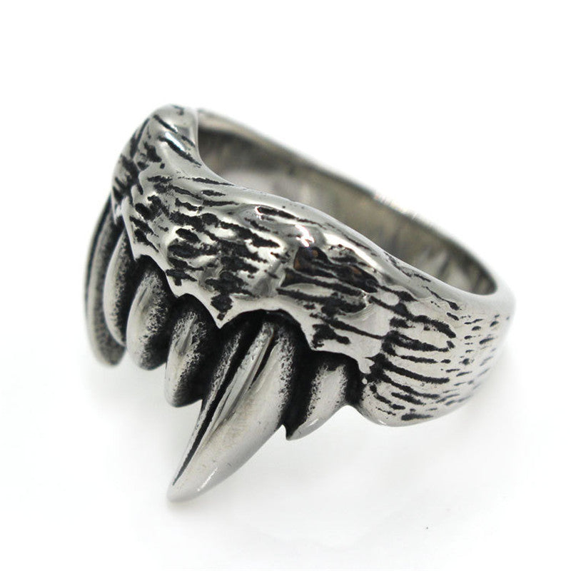 Vampire Sharp monster Teeth Ring Unisex