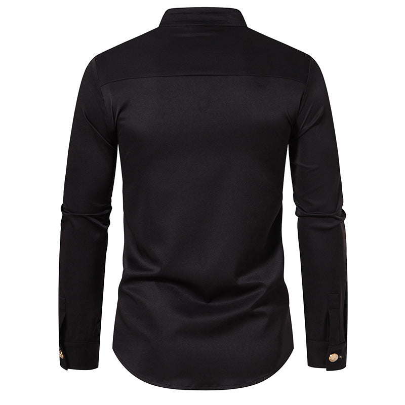 Victorian Gothic Blouse for Men black