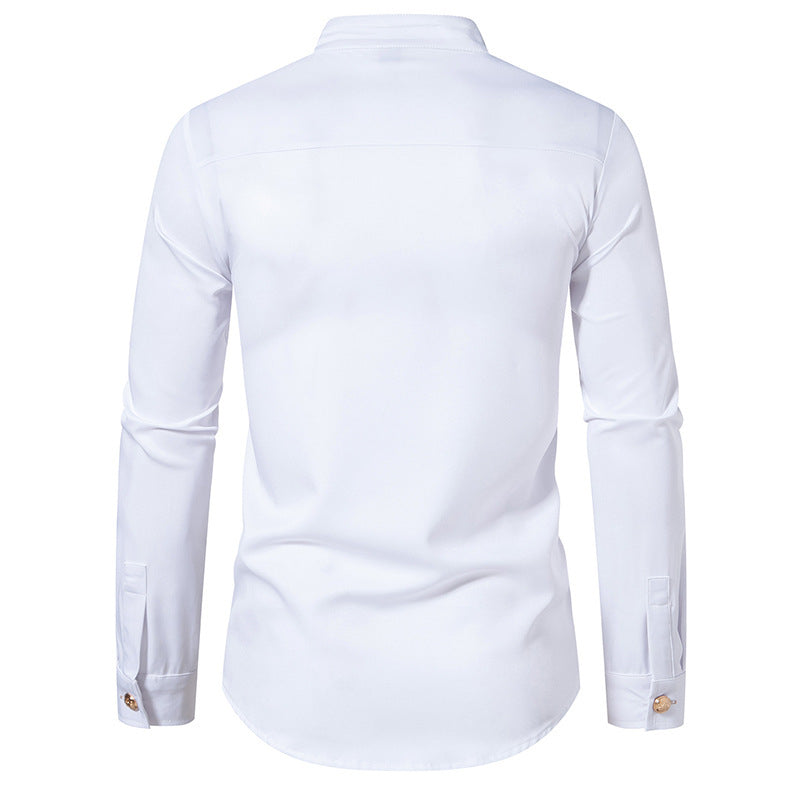 Victorian Gothic Blouse for Men white