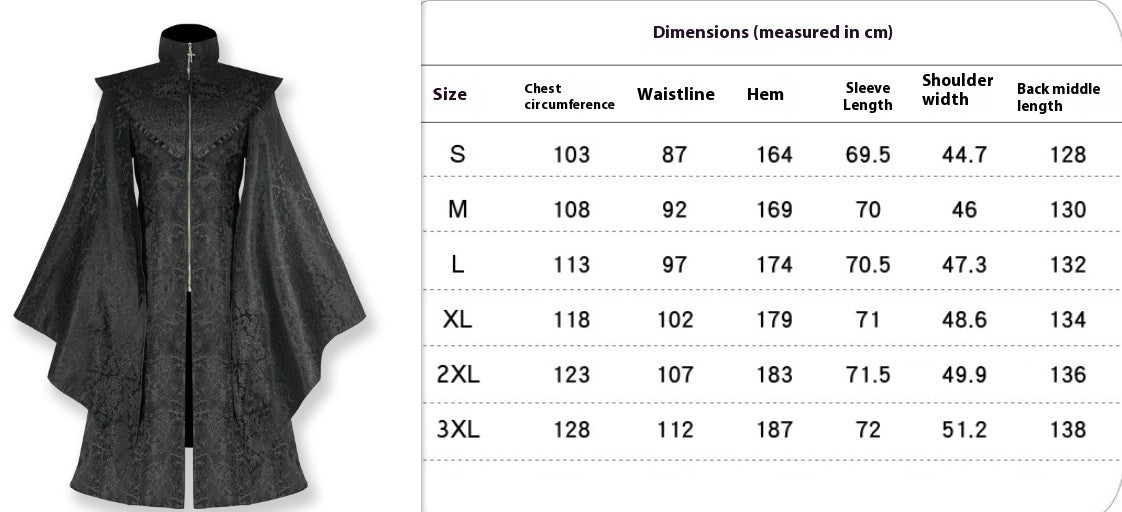 Victorian gray Gothic Coat for Women/Men
