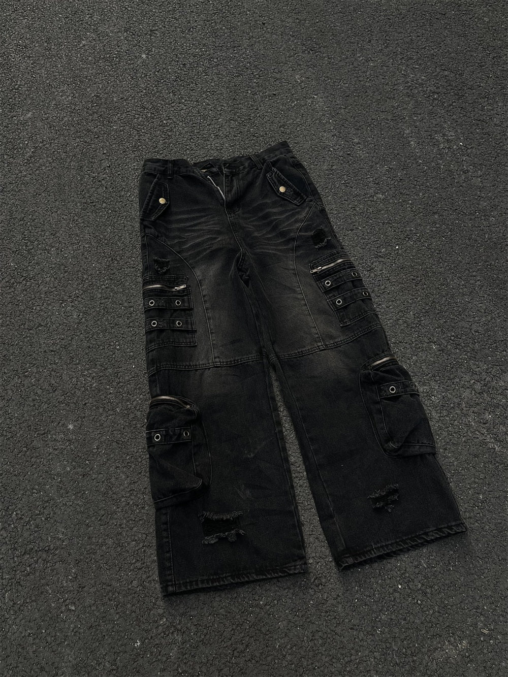 Wide Black Jeans for Men