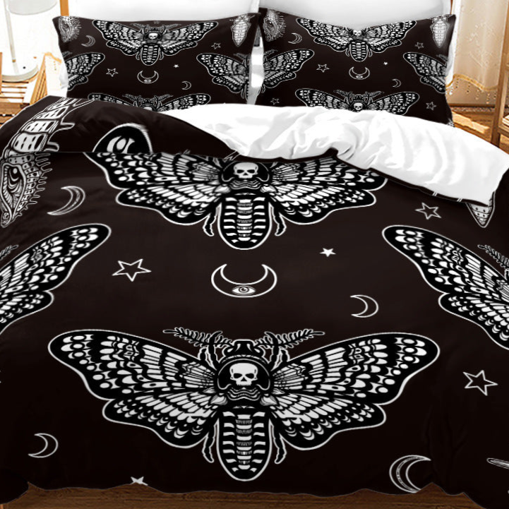Witch Butterfly Comforter Set bed