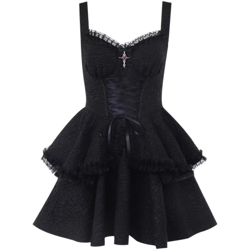 Witch Dress Short Black