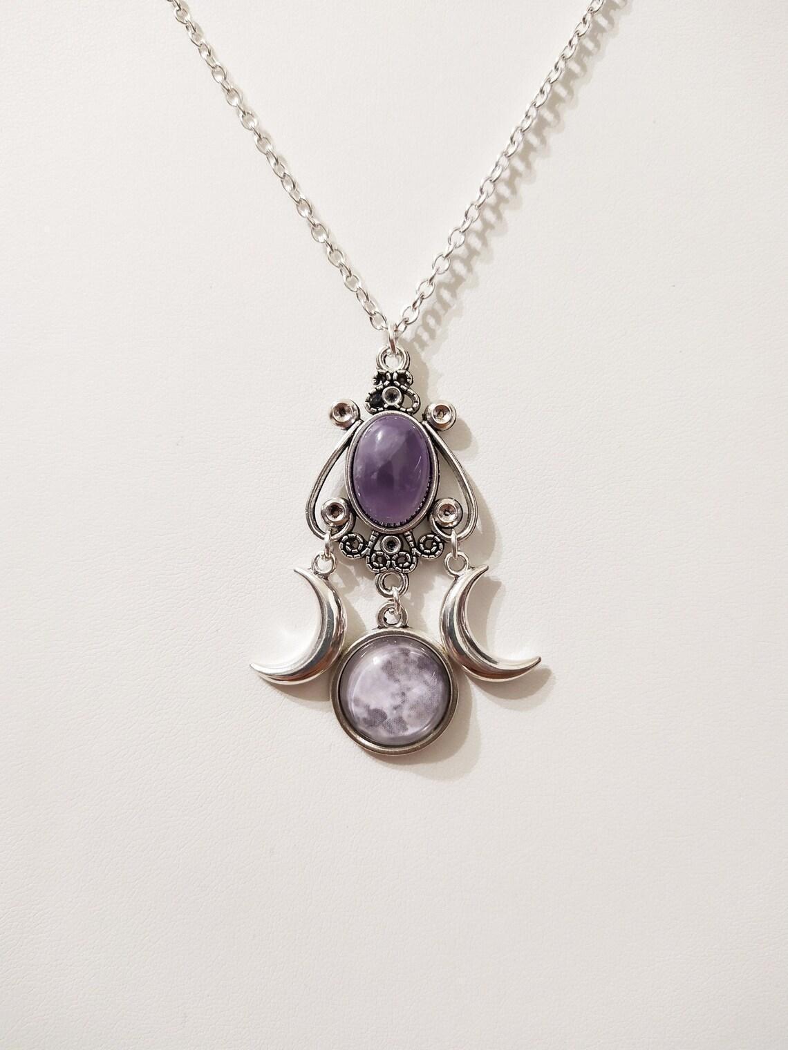 Witchy Gothic Moon Necklace