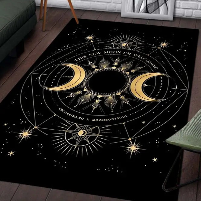 black Witchcore Carpet